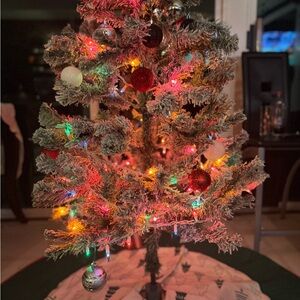 Artificial Christmas Tree w/Lights&balls stuffing socks might  be bought sep